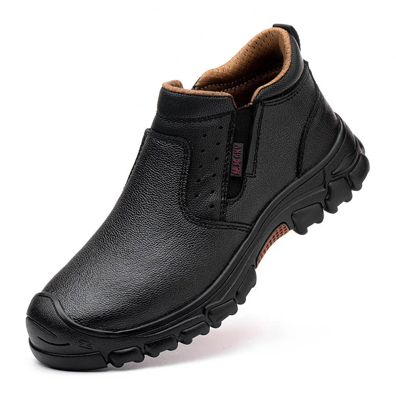 Men Work Shoes Breathable Work Sneakers Composite Toe Safety Shoes Anti-Puncture Indestructible Shoes Welders Safety Boots