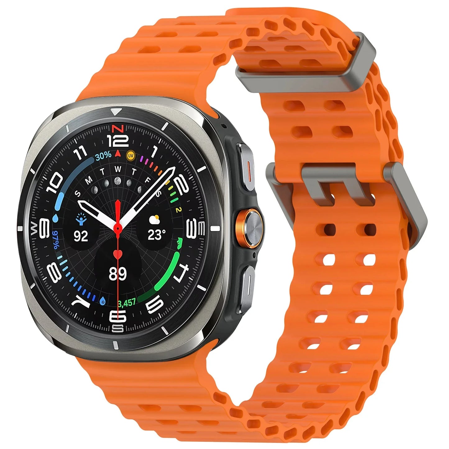 Marine Band For Samsung Galaxy Watch Ultra Accessories Silicone Sport Bracelet correa Galaxy Watch 7 Ultra 47mm Original Strap