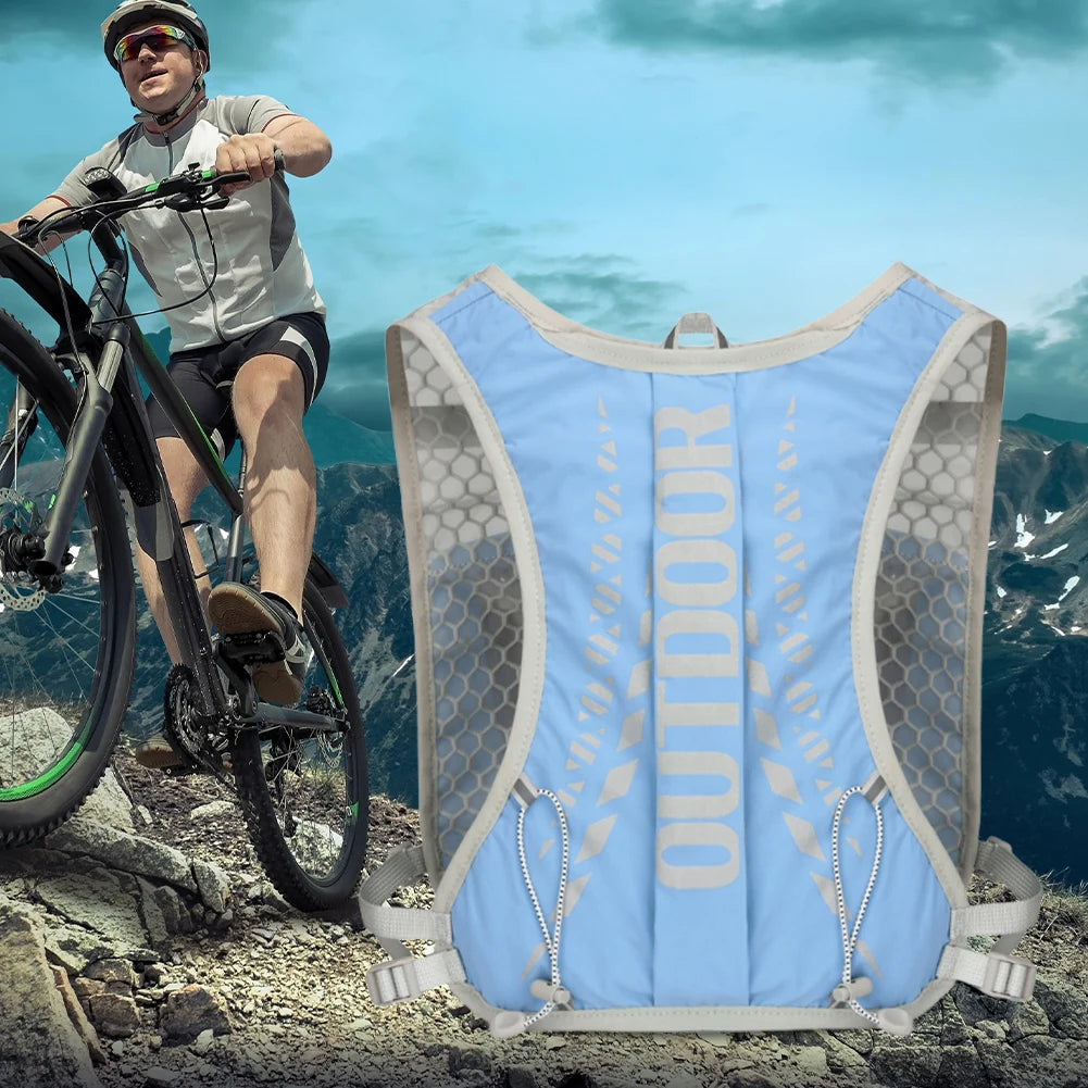 5L Hydration Backpack Large Capacity Ultralight Storage Knapsack Breathable Lightweight Running Bag Camping Sports Backpack