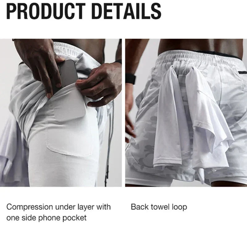 Cross Graphic 2 in 1 Workout Running Shorts for Men Christian Gym Performance Shorts with Phone Pocket Towel Loop Active Wear