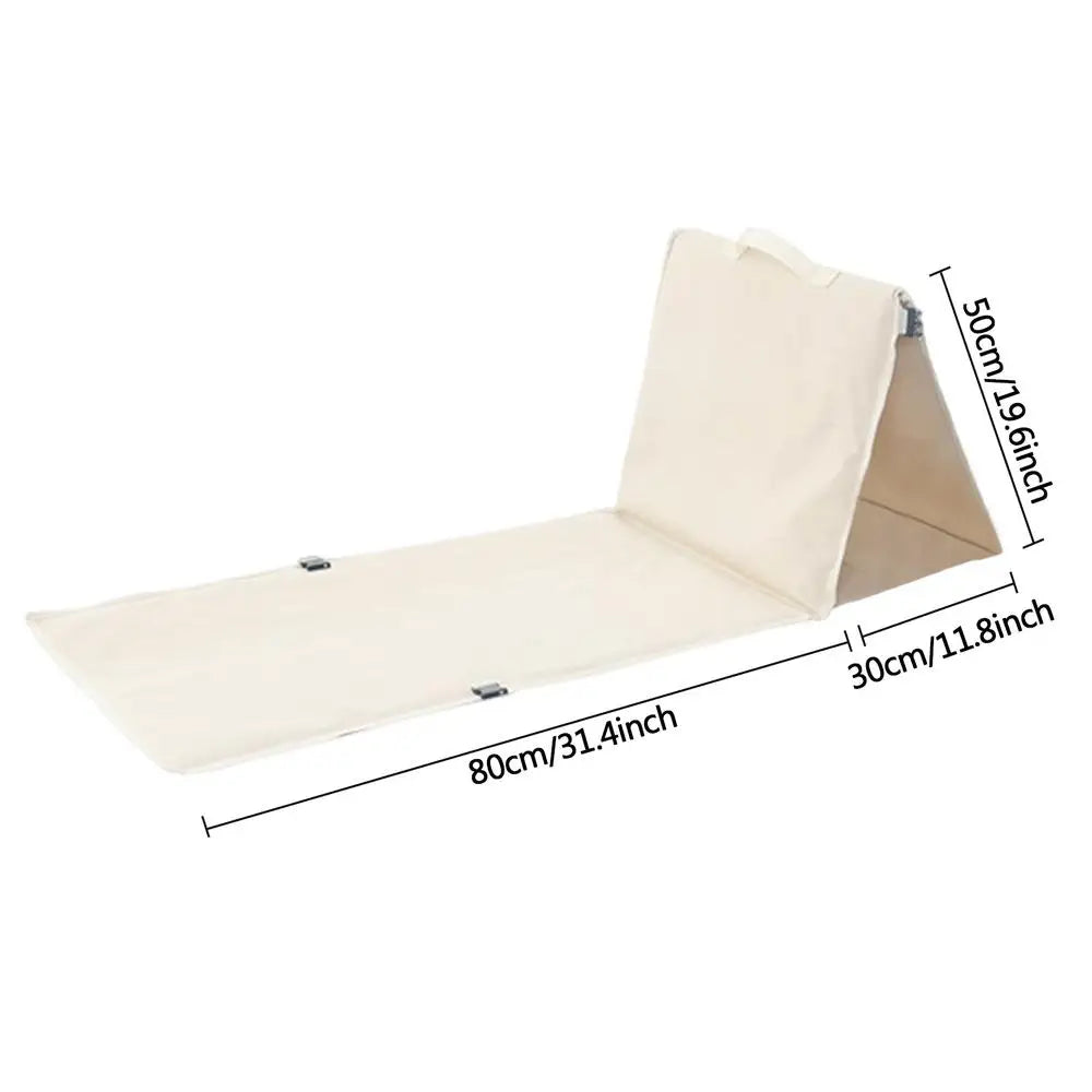 Beach Lounger Triangular Camp Pad Waterproof Beach Chair Mat With Back Rest Portable Beach Lounger For Tanning Lightweight