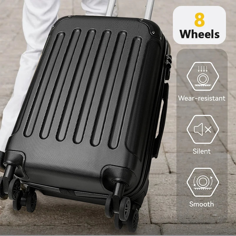 New Design Suitcase Carry On Luggage with Rolling Luggage PC Spinner Wheels Trolley Case for Airplanes, Travel