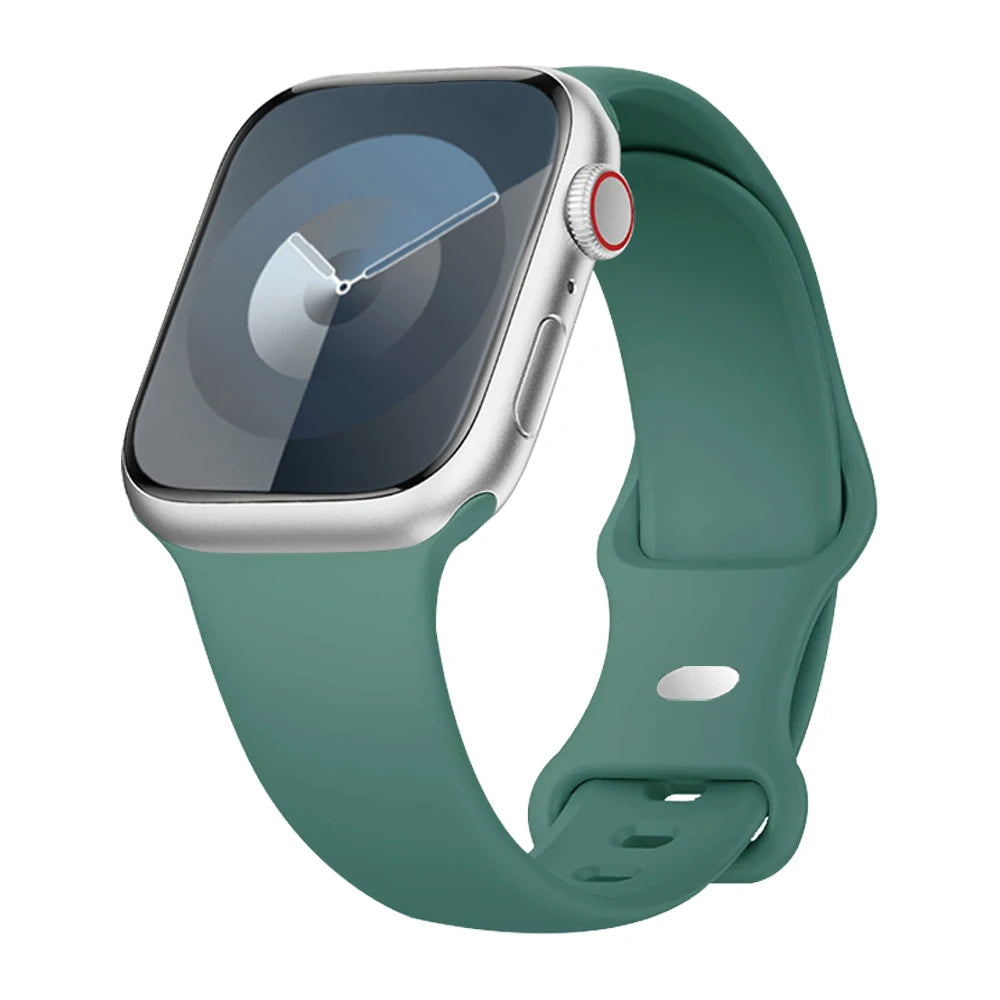 Silicone Strap For Apple Watch Band 40mm 44mm 46mm 45mm 41mm 49mm 38 42 Correa Bracelet iWatch series 6 ultra2 7 8 9 se 10 band