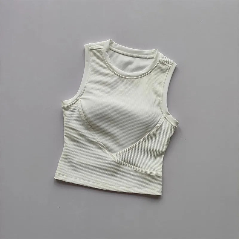 Women's High-Strength Shockproof Yoga Sports Bra Padded Push-Up Gym Bra Fitness Vest Top Running Gym Bra Sports Underwear