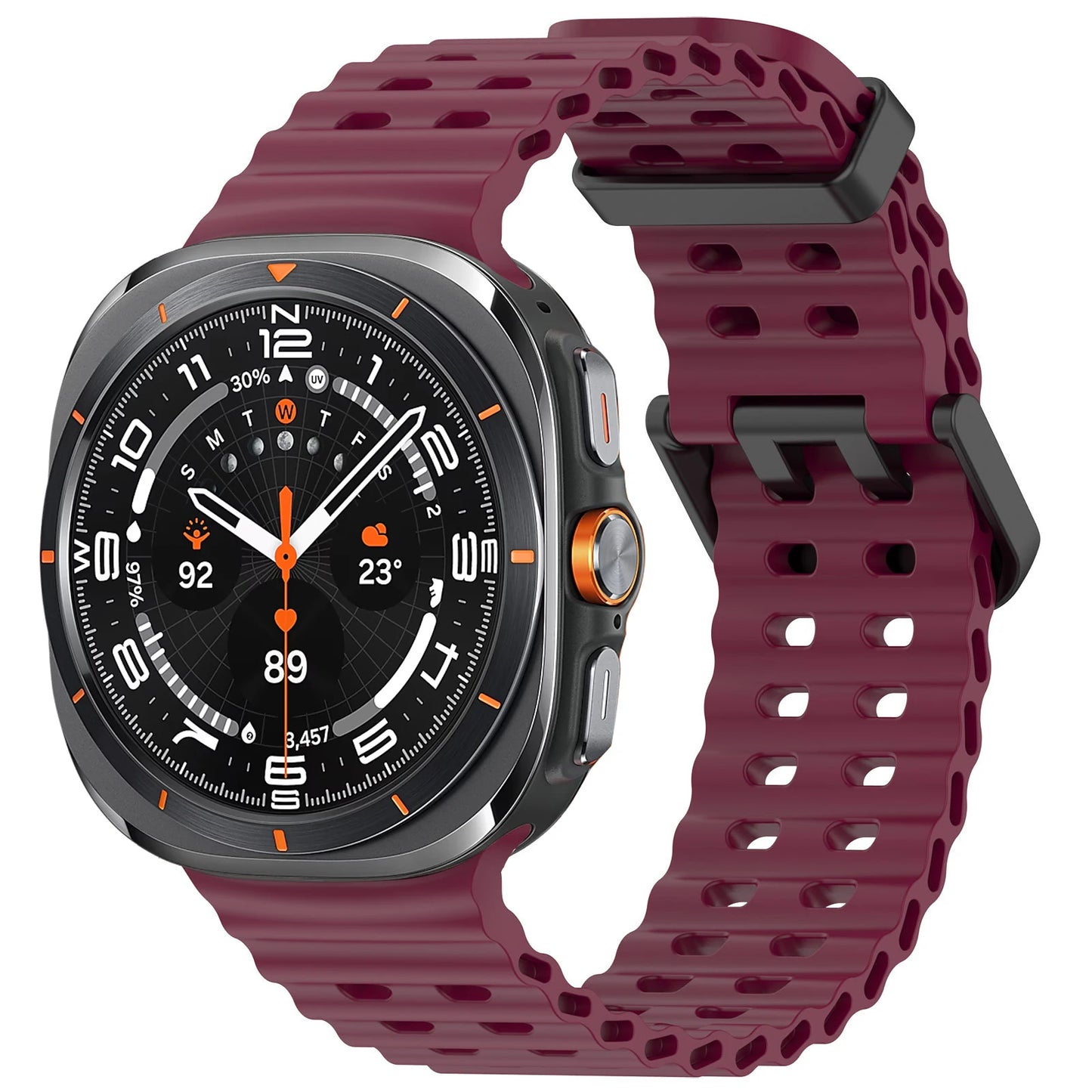Marine Band For Samsung Galaxy Watch Ultra Accessories Silicone Sport Bracelet correa Galaxy Watch 7 Ultra 47mm Original Strap