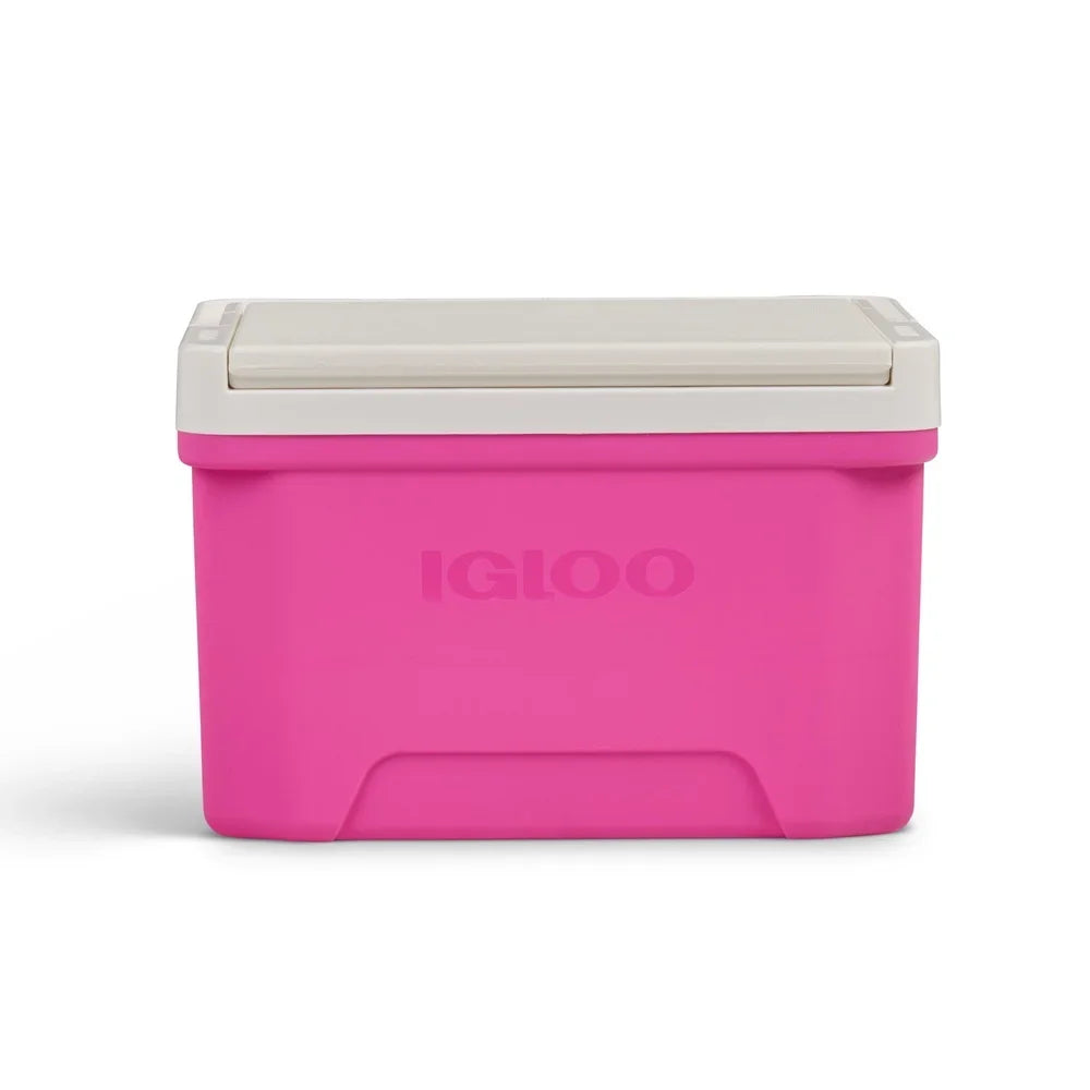 9 QT Ice Chest Cooler with Cool Riser Technology Easy Carry Bale Handle Reversible Lid Tray and Cup Holder Perfect School Office