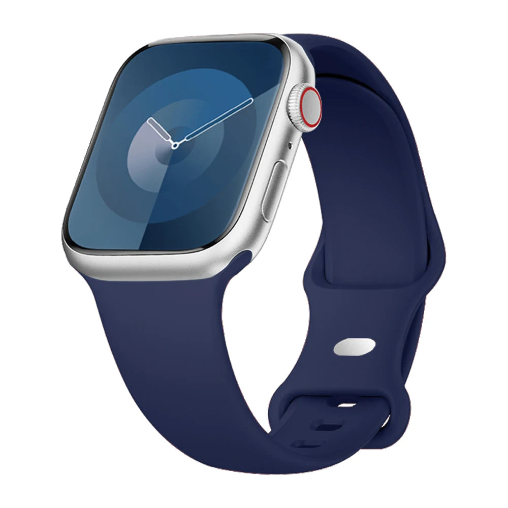 Silicone Strap For Apple Watch Band 40mm 44mm 46mm 45mm 41mm 49mm 38 42 Correa Bracelet iWatch series 6 ultra2 7 8 9 se 10 band