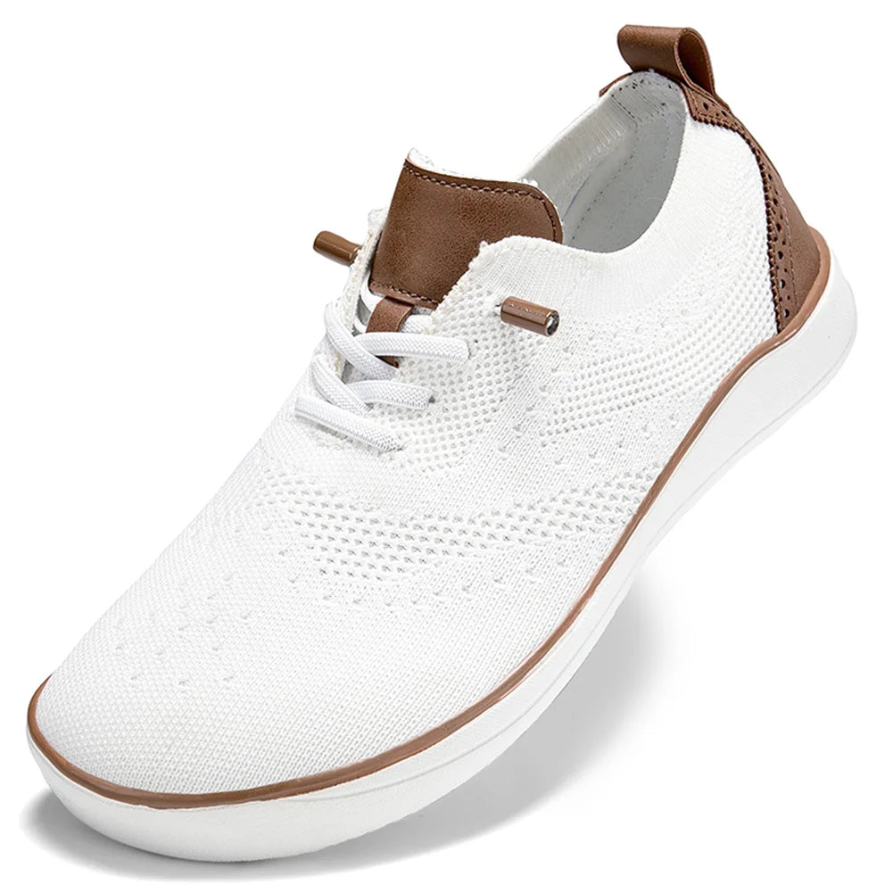 Men Knit Walking Shoes Minimalist Wide Toe Box Shoes Sneakers Barefoot Sneakers for Indoor Outdoor