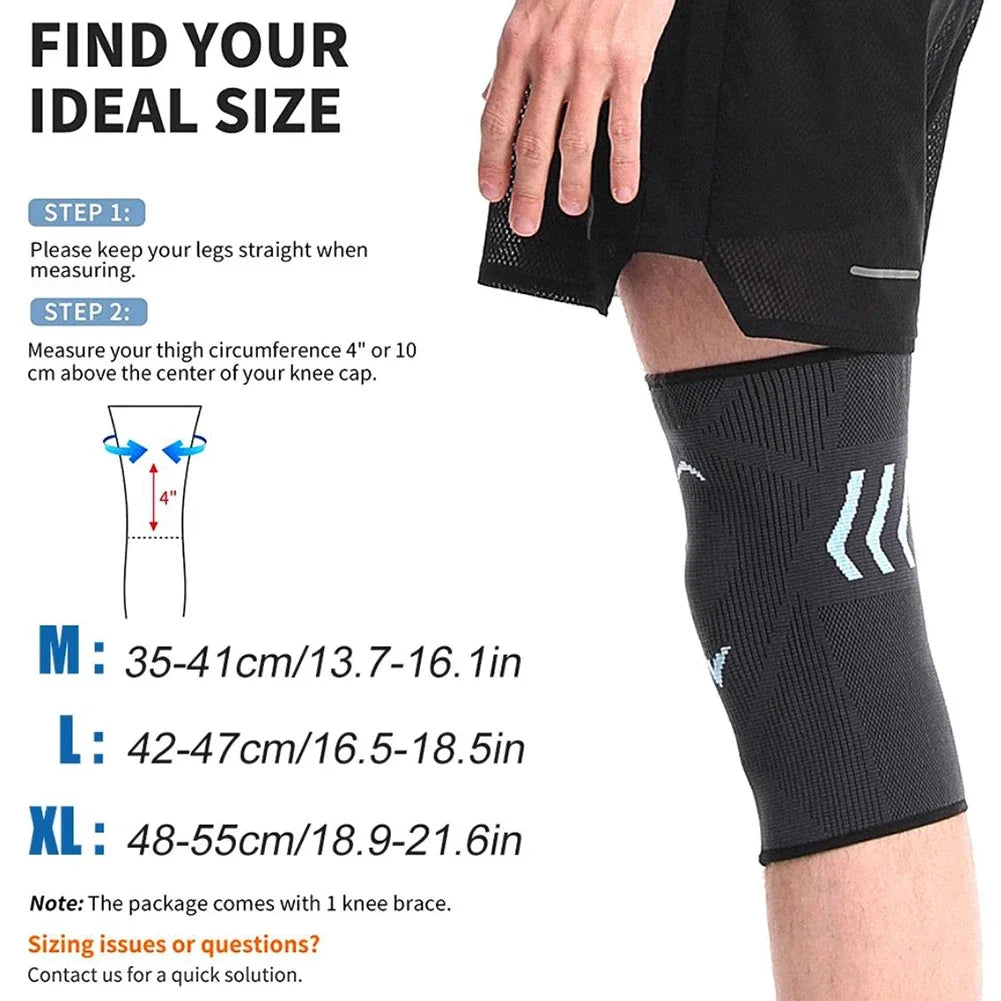 Sports Knee Unisex Breathable Sports Knee Guard Pads Non-Slip Moisture-Wicking For Running Cycling Basketball for Outdoor Sports