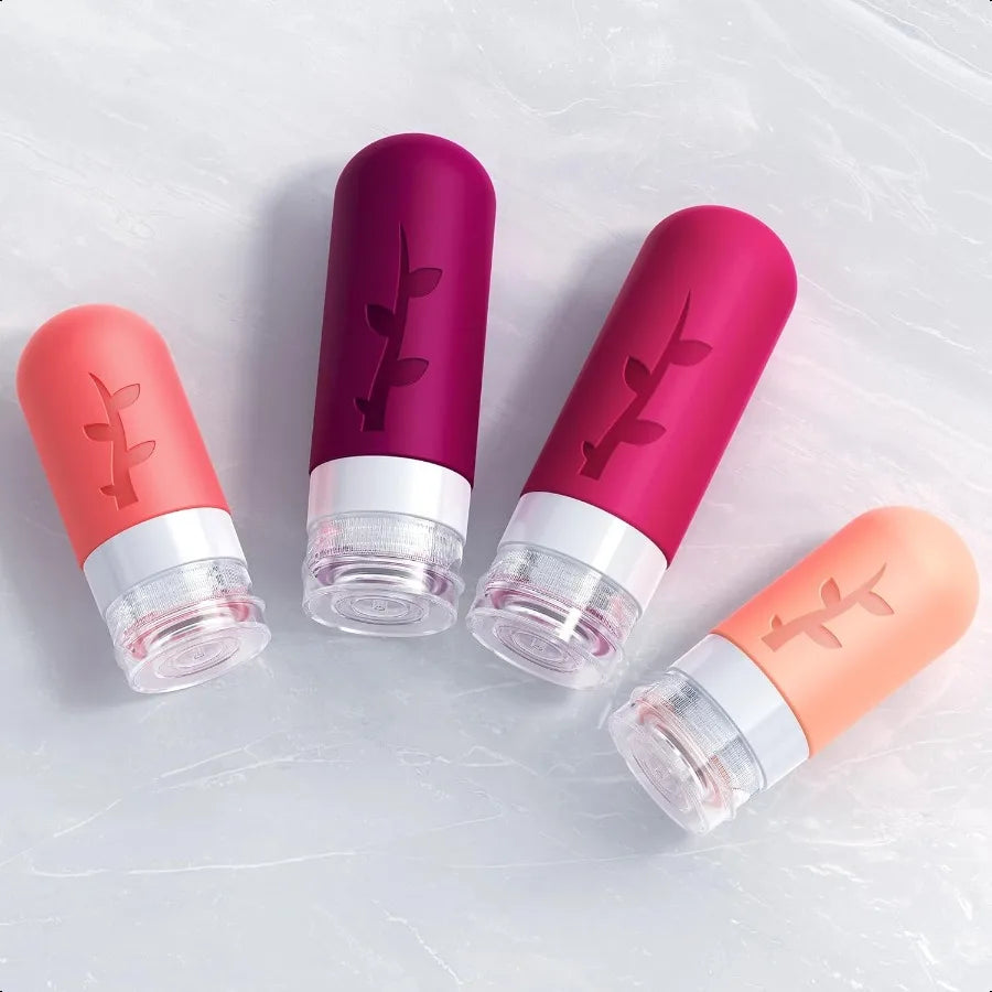 Travel Bottles for Toiletries Tsa Approved Silicone Containers for Toiletries Leak Proof Refillable Liquid 3oz 2oz Travel essen