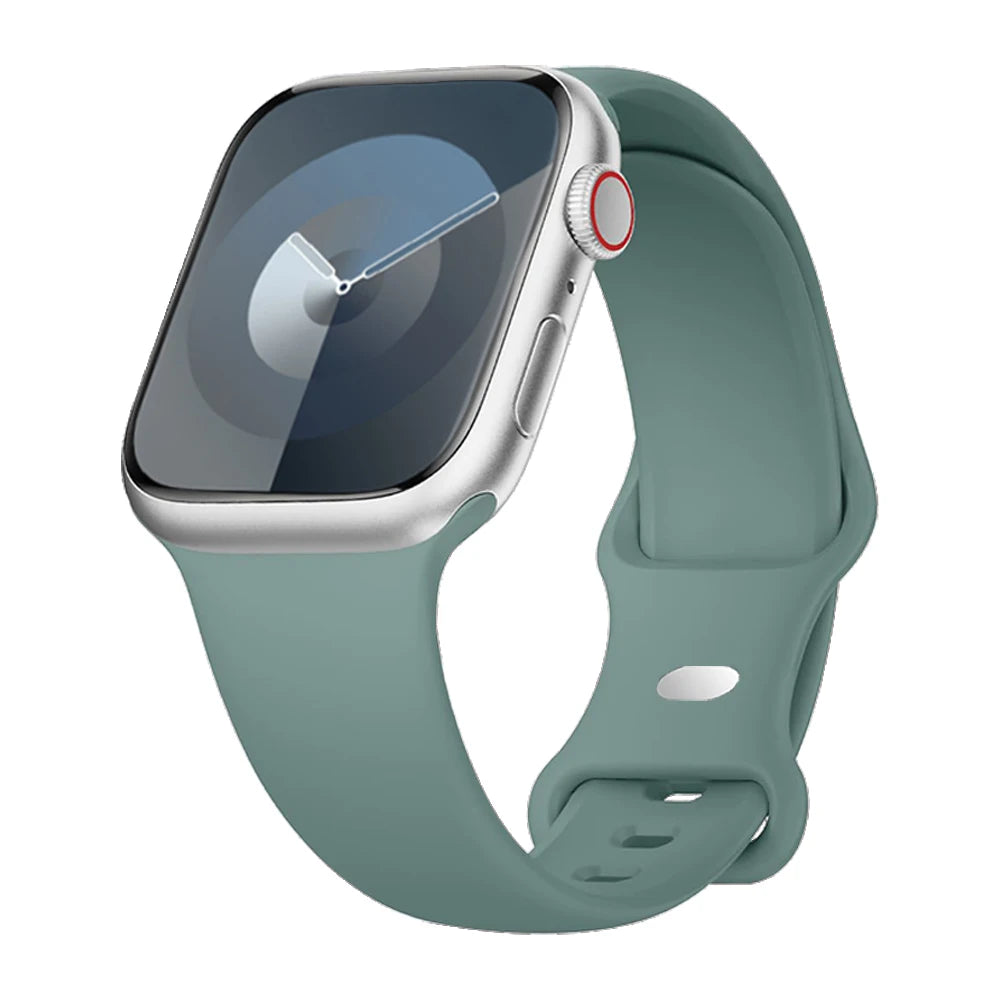Silicone Strap For Apple Watch Band 40mm 44mm 46mm 45mm 41mm 49mm 38 42 Correa Bracelet iWatch series 6 ultra2 7 8 9 se 10 band
