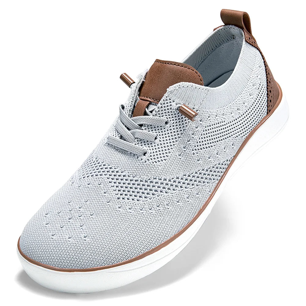 Men Knit Walking Shoes Minimalist Wide Toe Box Shoes Sneakers Barefoot Sneakers for Indoor Outdoor