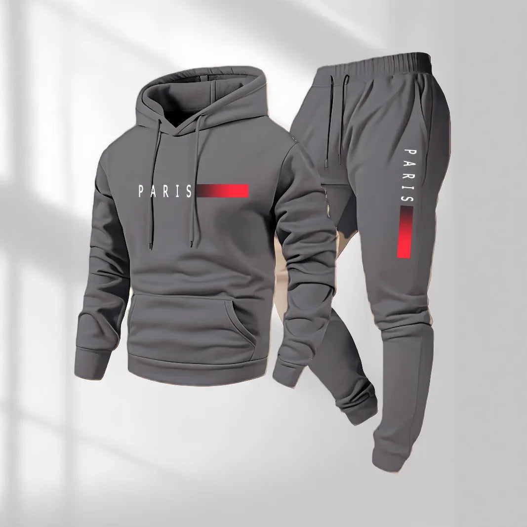 Casual and fashionable PARIS letter-printed hoodies and drawstring sportswear for both men and women