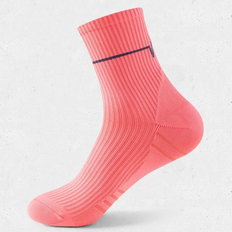 1 Pair Professional Running Socks Men's Women Marathon Whiteline Cycling Socks Men Lady Sport Running Sports Socks