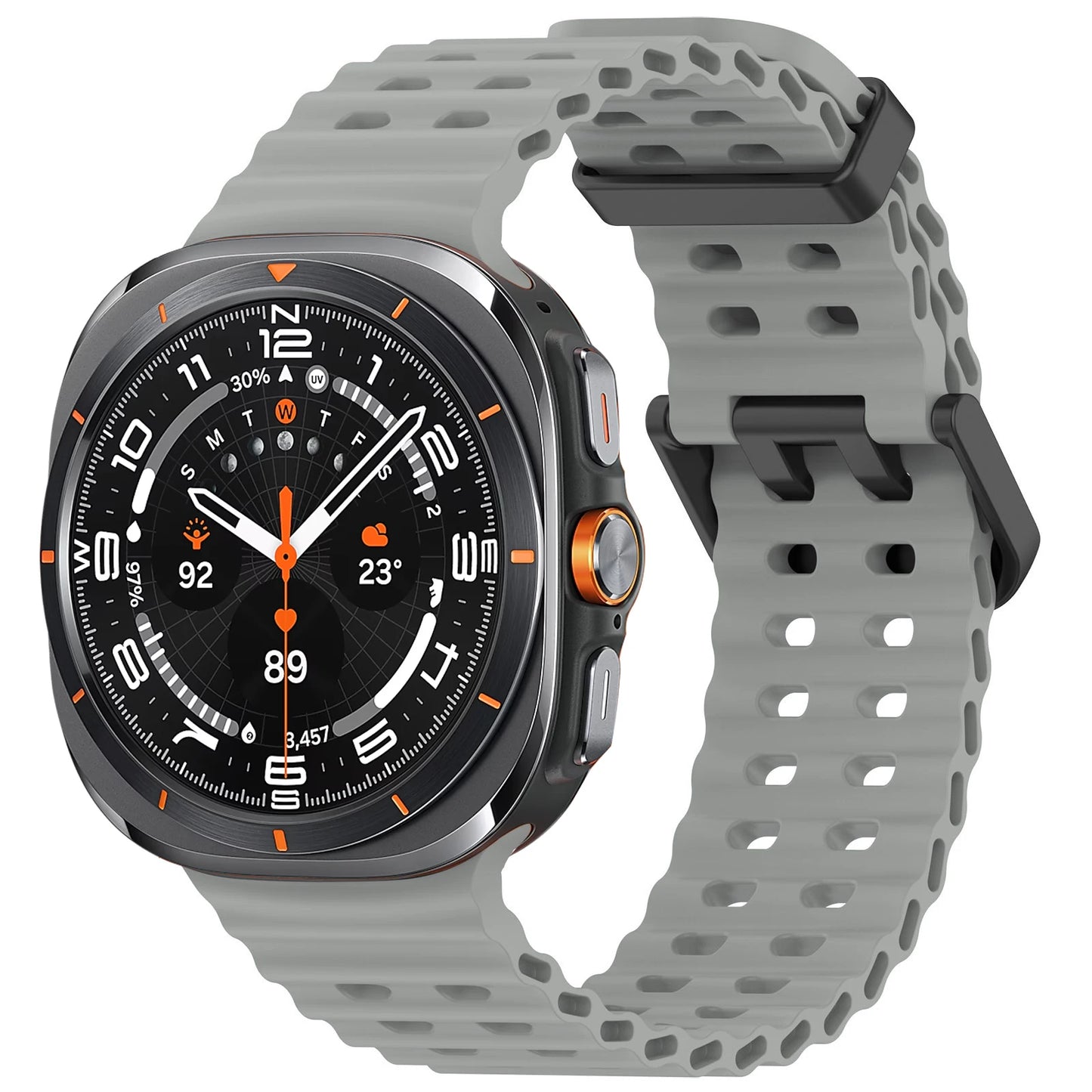 Marine Band For Samsung Galaxy Watch Ultra Accessories Silicone Sport Bracelet correa Galaxy Watch 7 Ultra 47mm Original Strap