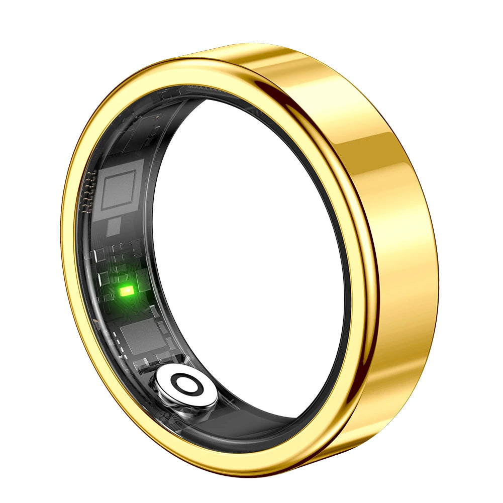 SR09 Smart Ring Health Tracker Bluetooth-Compatible 5.1 Health Ring 5ATM Waterproof Fitness Ring for Women Men for Android & iOS