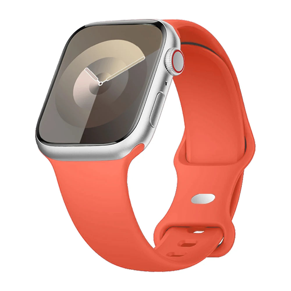 Silicone Strap For Apple Watch Band 40mm 44mm 46mm 45mm 41mm 49mm 38 42 Correa Bracelet iWatch series 6 ultra2 7 8 9 se 10 band
