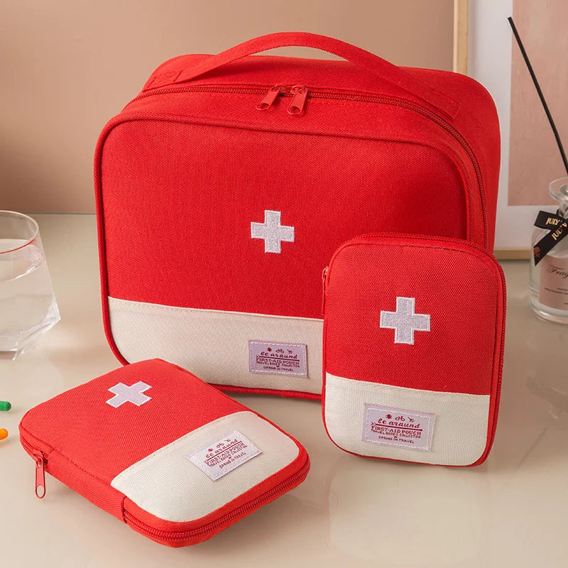 3Pcs/set Home travel Portable Medical Storage Bag Camping Emergency First Aid Kit Organizer Home Outdoor Travel Pill Case Gifts