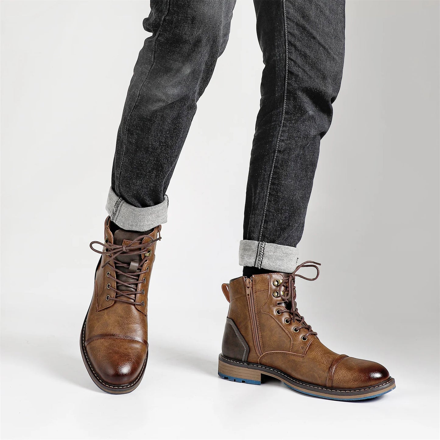 Retro Men Boots Outdoor Casual Fashion Men Ankle Boots