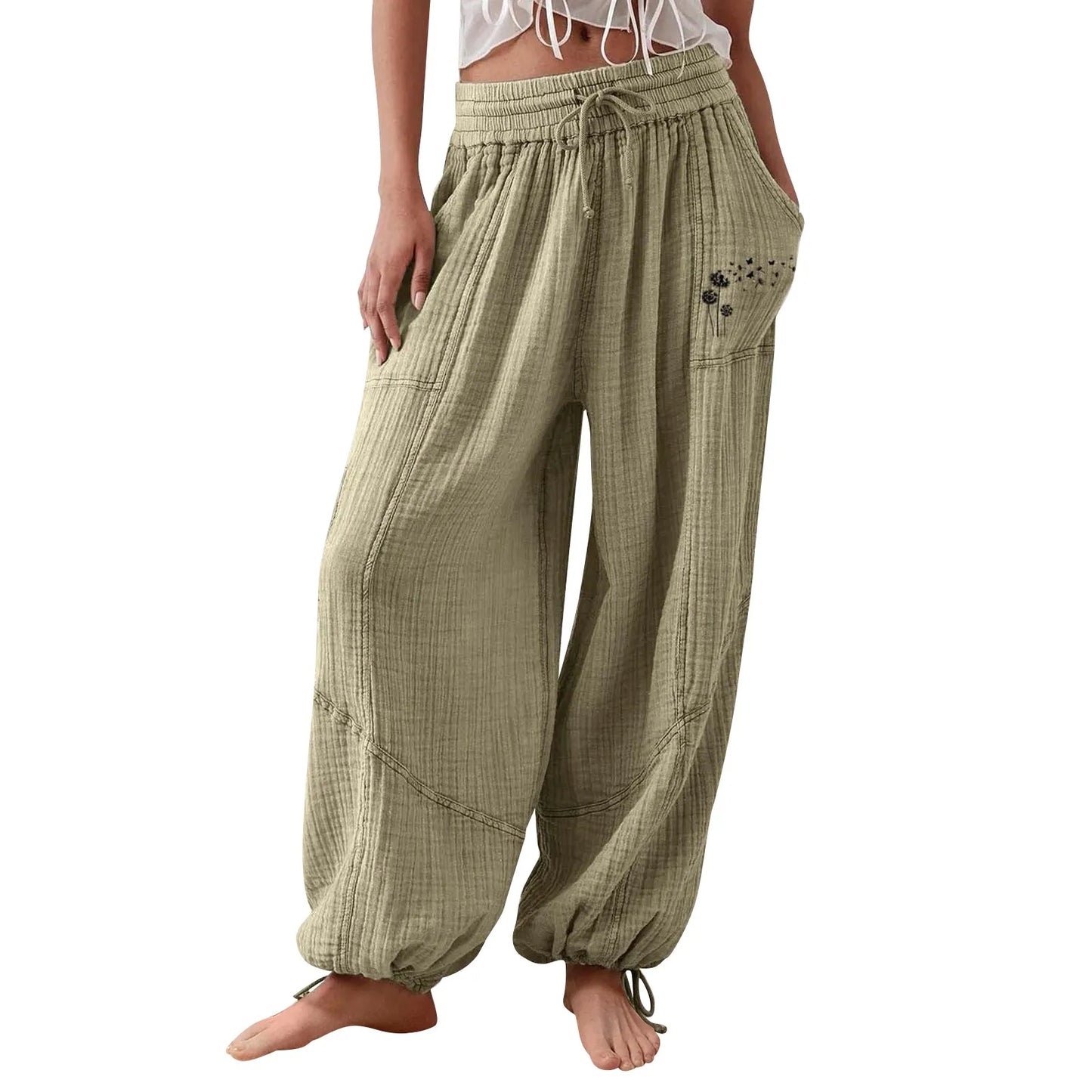 2024 New Fashion Sport Pants Women's Fitness Trousers Summer Thin Loose Quick-Drying Stretchy sweatpants Running Training Pants