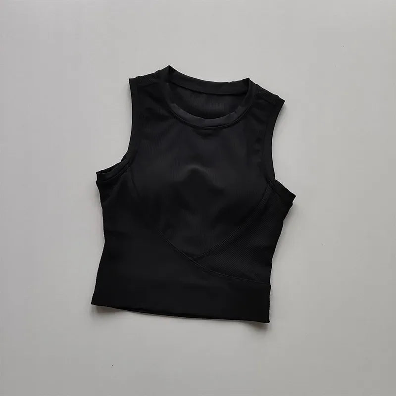 Women's High-Strength Shockproof Yoga Sports Bra Padded Push-Up Gym Bra Fitness Vest Top Running Gym Bra Sports Underwear