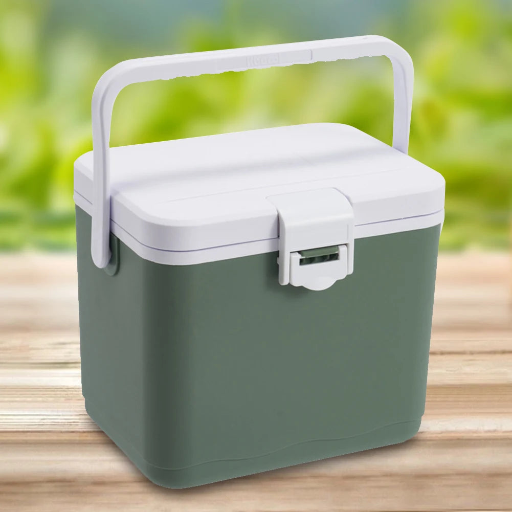 4.5L Insulated Portable Cooler with Handle Mini Freezer Fridge Heat Preservation Barbecue Insulation Box for Camping Tailgating