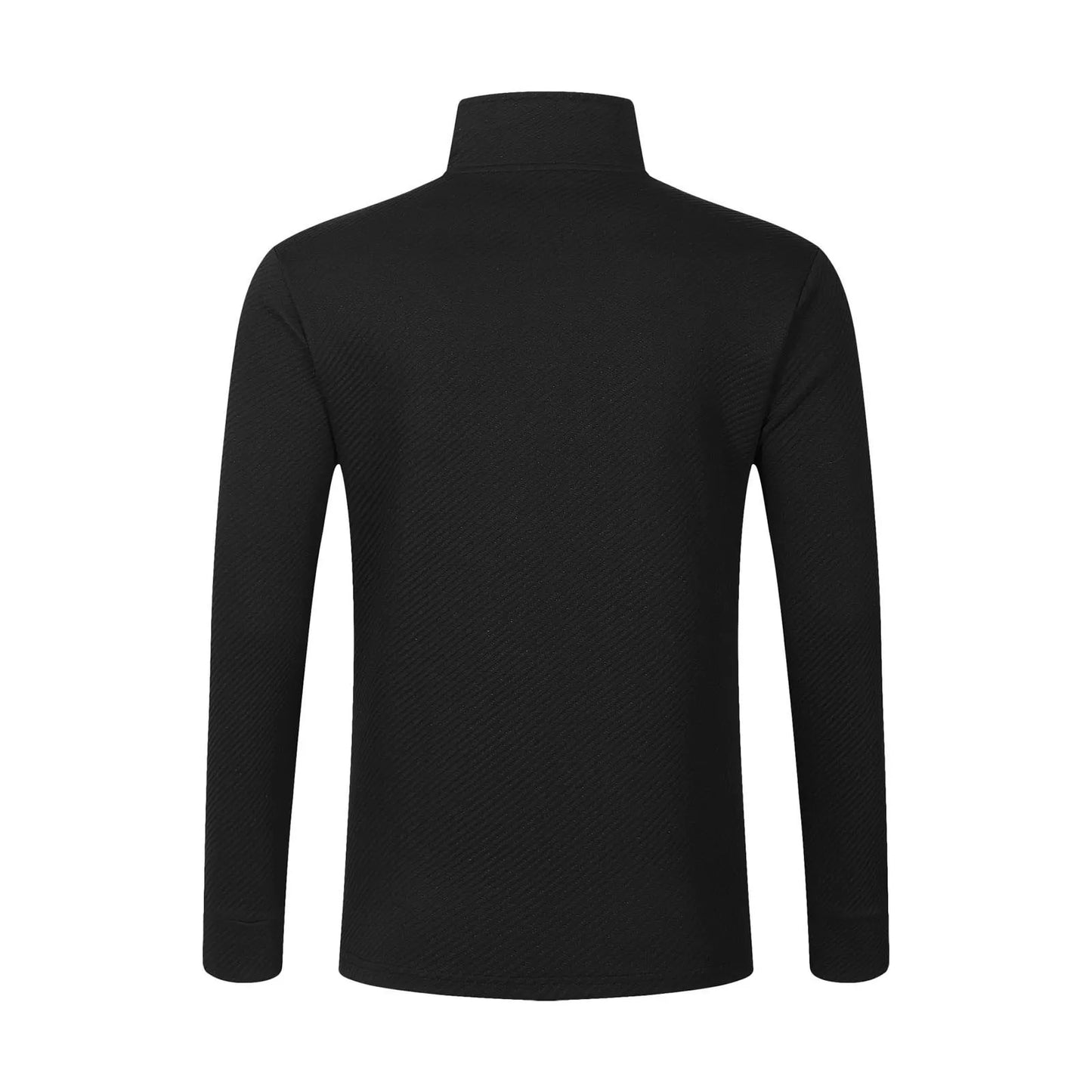 Men's Turtleneck Pullovers Trendy Twill Jacquard Zipper Long Sleeve Knitted Sweaters Men's Sports Shirt Loose Sweaters Tops