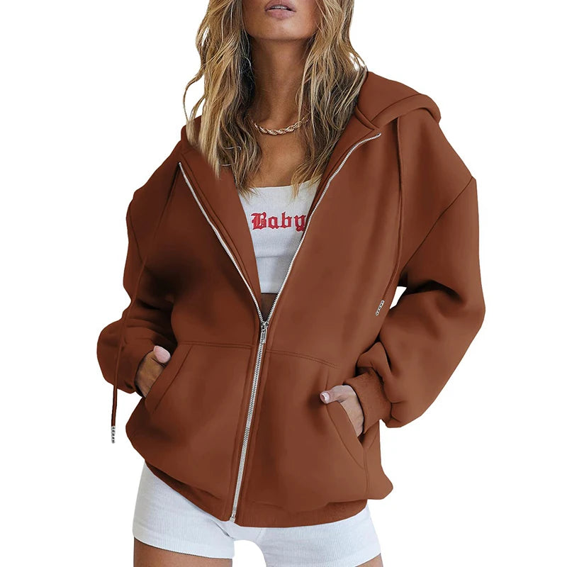 Women Sports Hoodies 2023 New Spring Zipper Hooded Sporting Hoody Jacket Women's Runing Jackets Outdoor Gym Coats