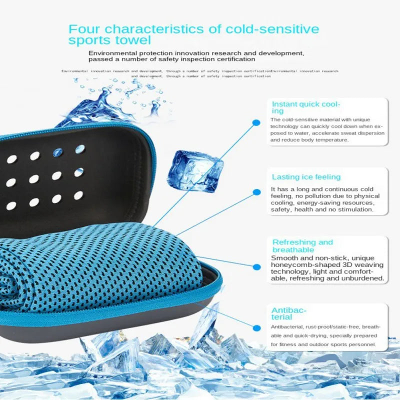 Cooling Towel for Neck Microfiber Cool Towel Soft Breathable Chilly Towel for Yoga Sports Golf Gym Camping Run Fitness Workout