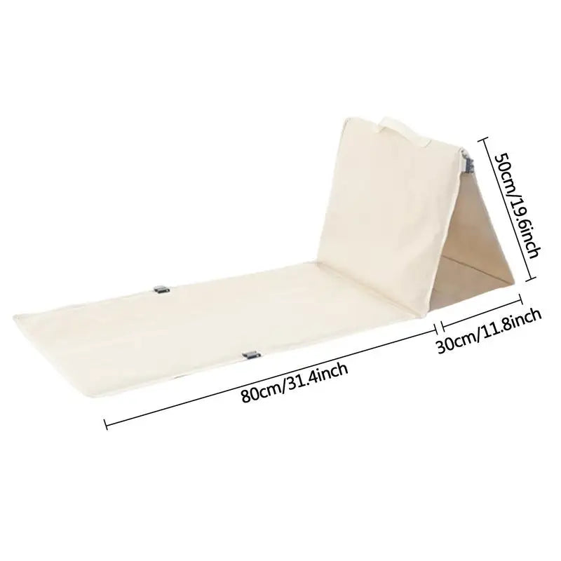 Beach Lounger Triangular Camp Pad Waterproof Beach Chair Mat With Back Rest Portable Beach Lounger For Tanning Lightweight