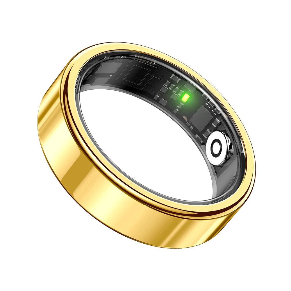 SR09 Smart Ring Health Tracker Bluetooth-Compatible 5.1 Health Ring 5ATM Waterproof Fitness Ring for Women Men for Android & iOS