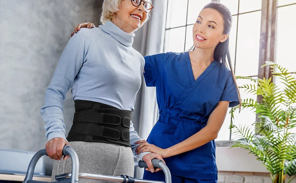 1PC Back Braces for Lower Back Pain Relief with 5 Stays, Breathable Waist Support for Men Women , Anti-skid Lumbar Support Belt