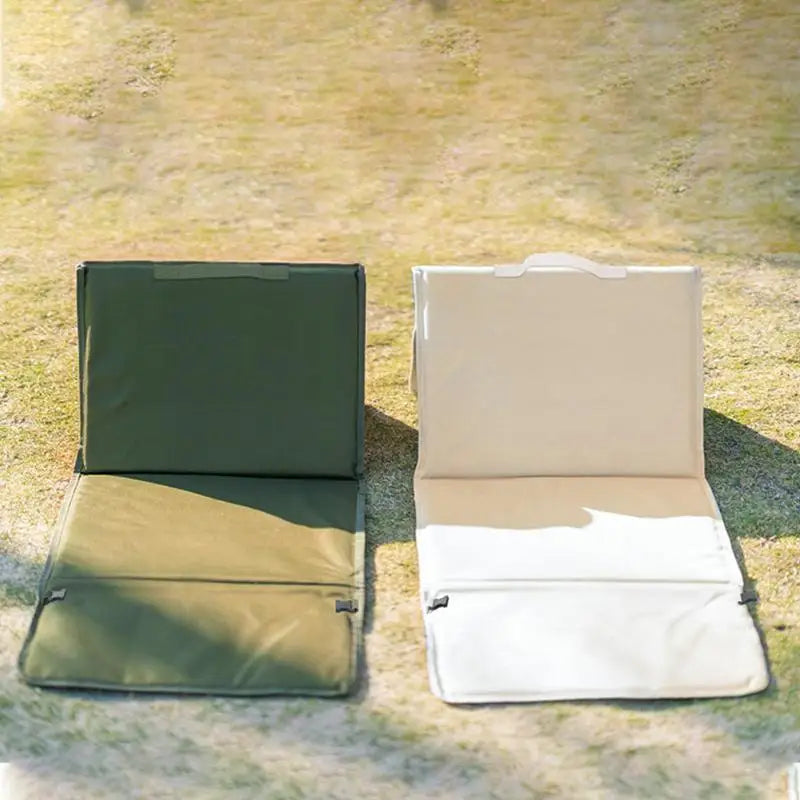 Beach Lounger Triangular Camp Pad Waterproof Beach Chair Mat With Back Rest Portable Beach Lounger For Tanning Lightweight