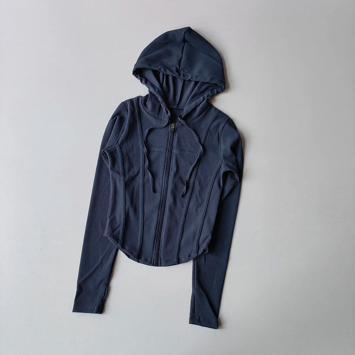 Women's Yoga Coat Short Sports jacket Fitness Yoga Shirt Cycling Running Coats Zipper jacket Hooded Long Sleeve Sports Jacket