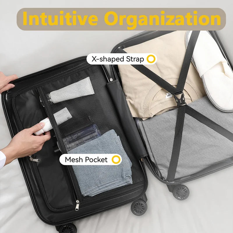 New Design Suitcase Carry On Luggage with Rolling Luggage PC Spinner Wheels Trolley Case for Airplanes, Travel