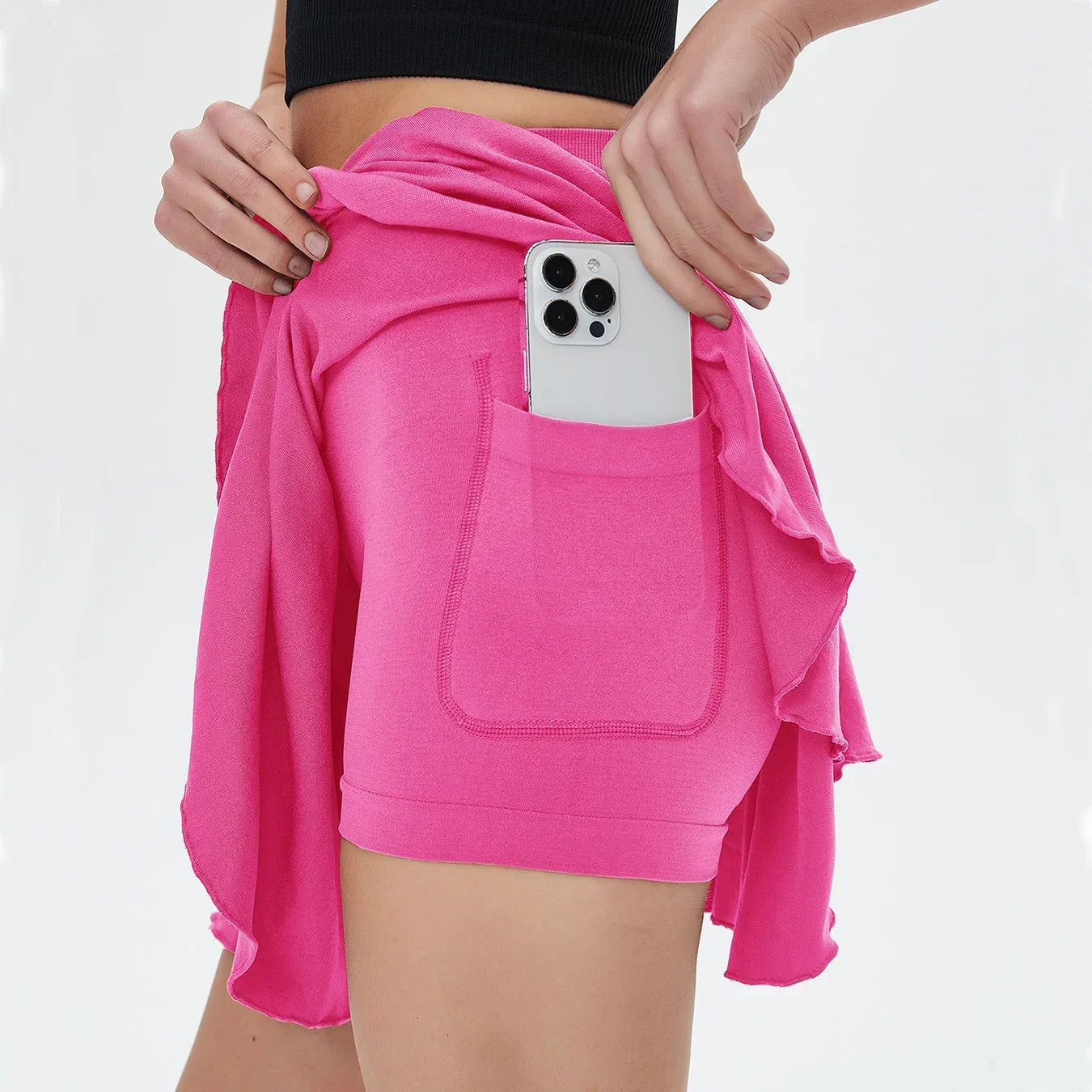 Women Sport Shorts Skirts Summer Breathable Casual Fitness Quick Drying Running Sport Female Active Athletic Yoga Fitness Skirt