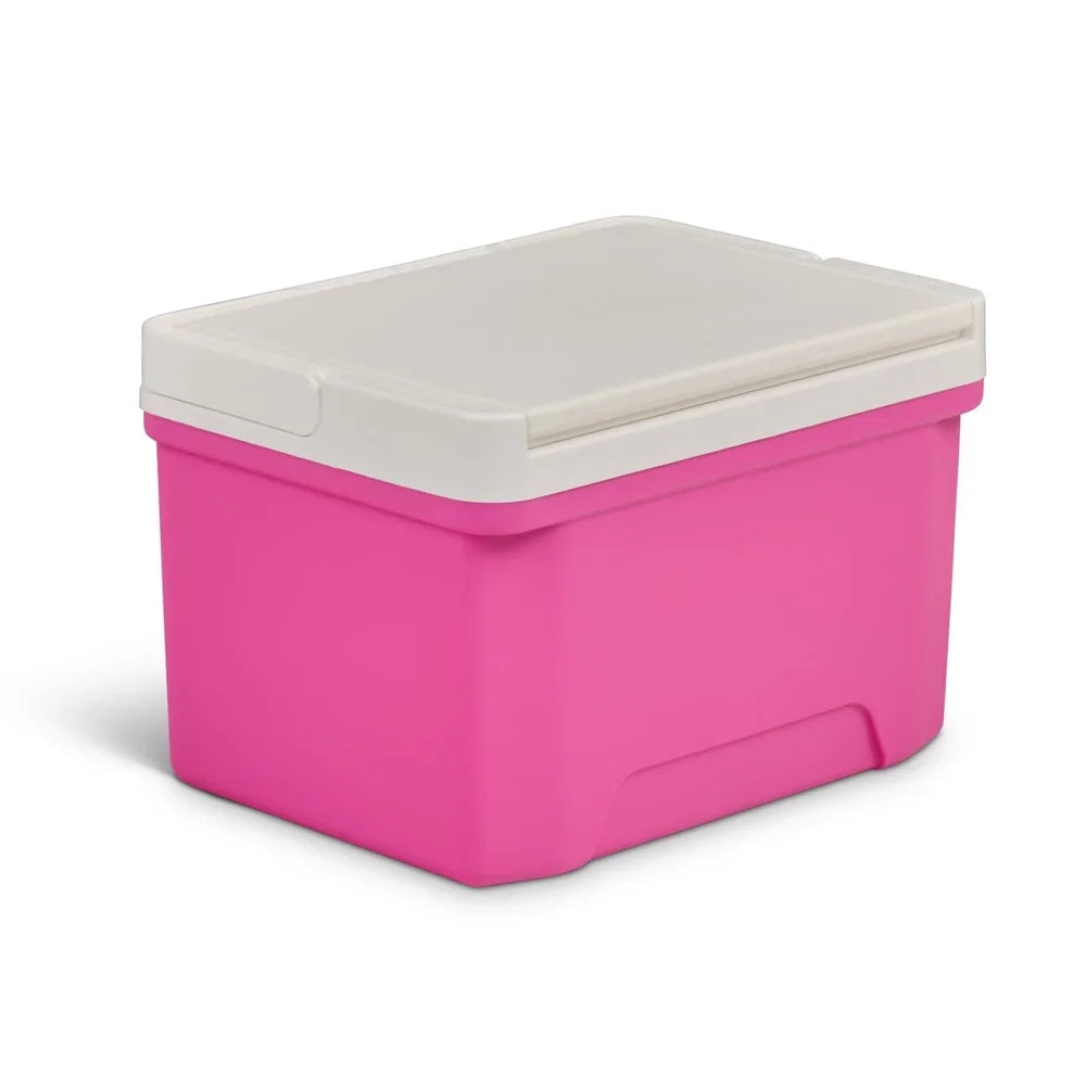 9 QT Ice Chest Cooler with Cool Riser Technology Easy Carry Bale Handle Reversible Lid Tray and Cup Holder Perfect School Office