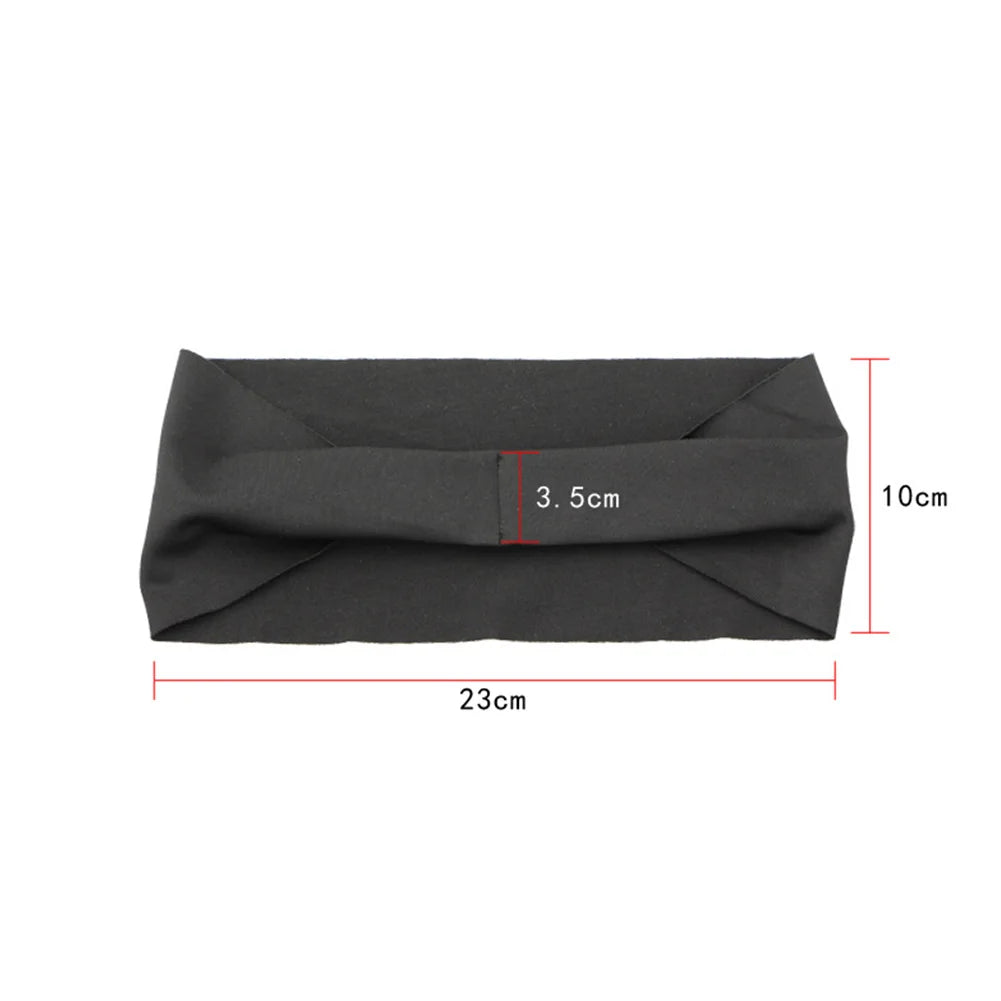 Sports Headband Running Cycling Yoga Gym Tennis Fitness Sweatband Elastic Absorbent Sweat Hair Accessories Sport Sweat Headband