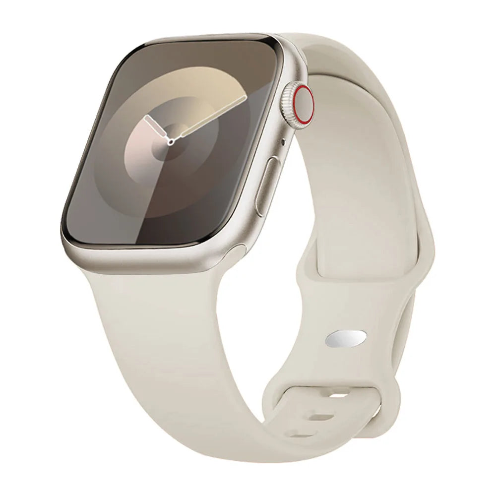 Silicone Strap For Apple Watch Band 40mm 44mm 46mm 45mm 41mm 49mm 38 42 Correa Bracelet iWatch series 6 ultra2 7 8 9 se 10 band