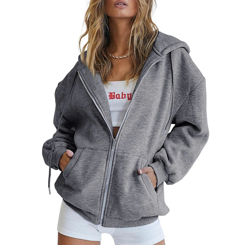 Women Sports Hoodies 2023 New Spring Zipper Hooded Sporting Hoody Jacket Women's Runing Jackets Outdoor Gym Coats