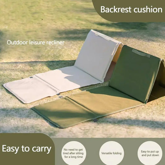Beach Lounger Triangular Camp Pad Waterproof Beach Chair Mat With Back Rest Portable Beach Lounger For Tanning Lightweight