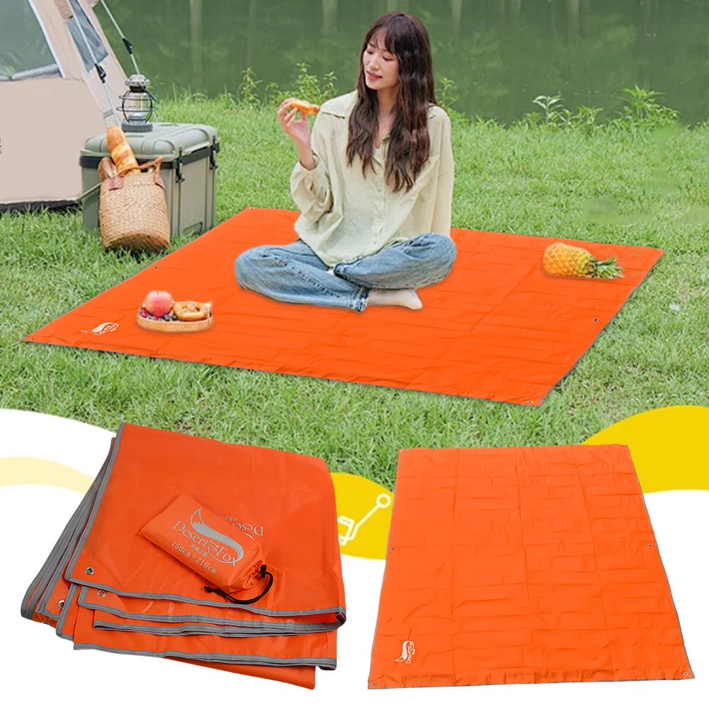 Picnic Mat Waterproof Ultralight Pocket Tent Footprints Beach Tarp Foldable Picnic Blanket Beach Mat for Travel Climbing