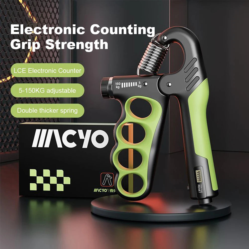 5-100Kg Hand Grip Strengthener Adjustable Resistance Arm Wrist Forearm Trainer Anti Slip Hand Strength Exerciser with Counter