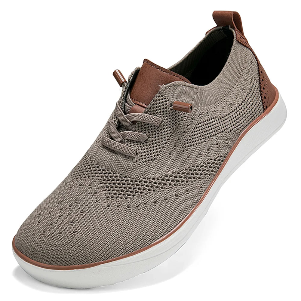 Men Knit Walking Shoes Minimalist Wide Toe Box Shoes Sneakers Barefoot Sneakers for Indoor Outdoor