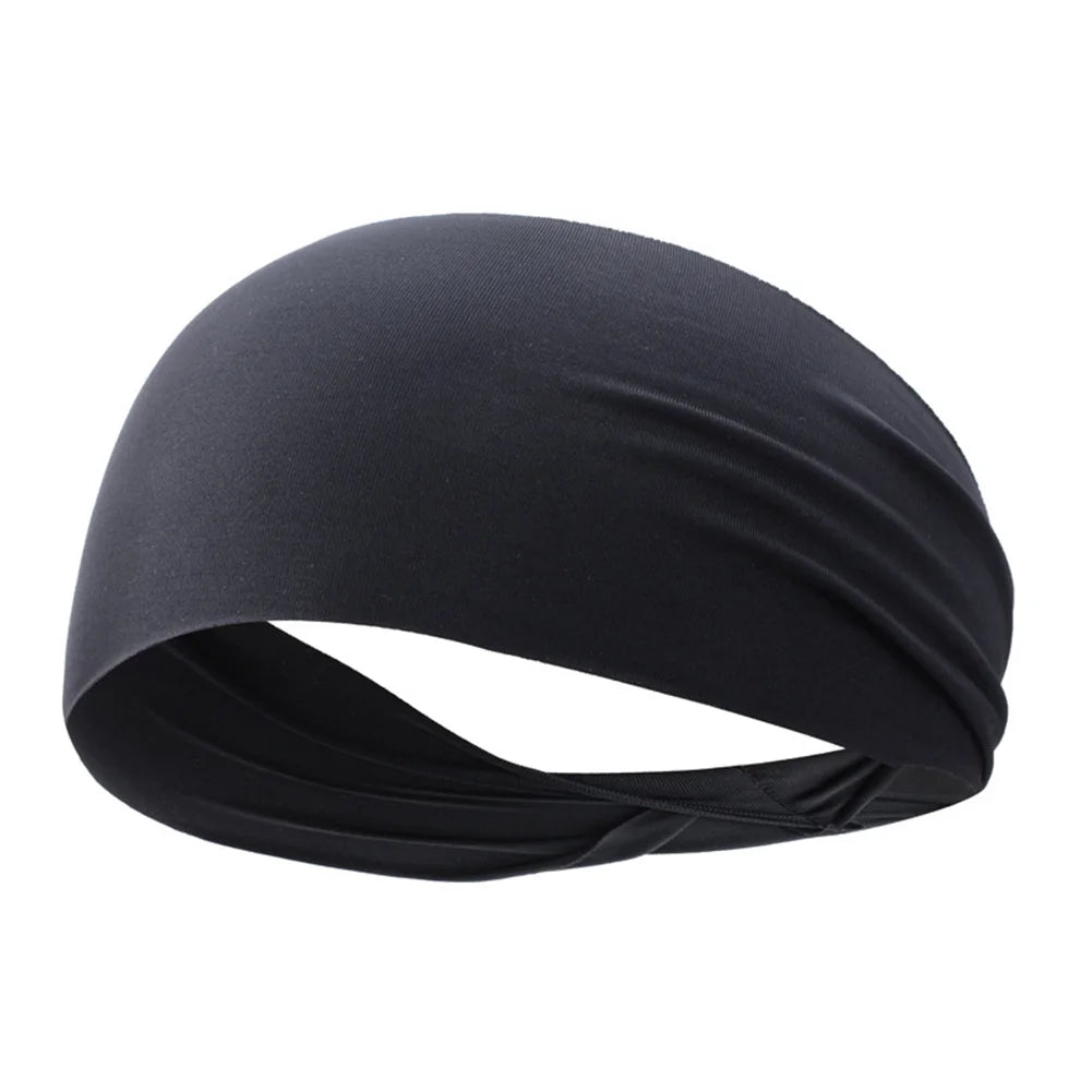Sports Headband Running Cycling Yoga Gym Tennis Fitness Sweatband Elastic Absorbent Sweat Hair Accessories Sport Sweat Headband