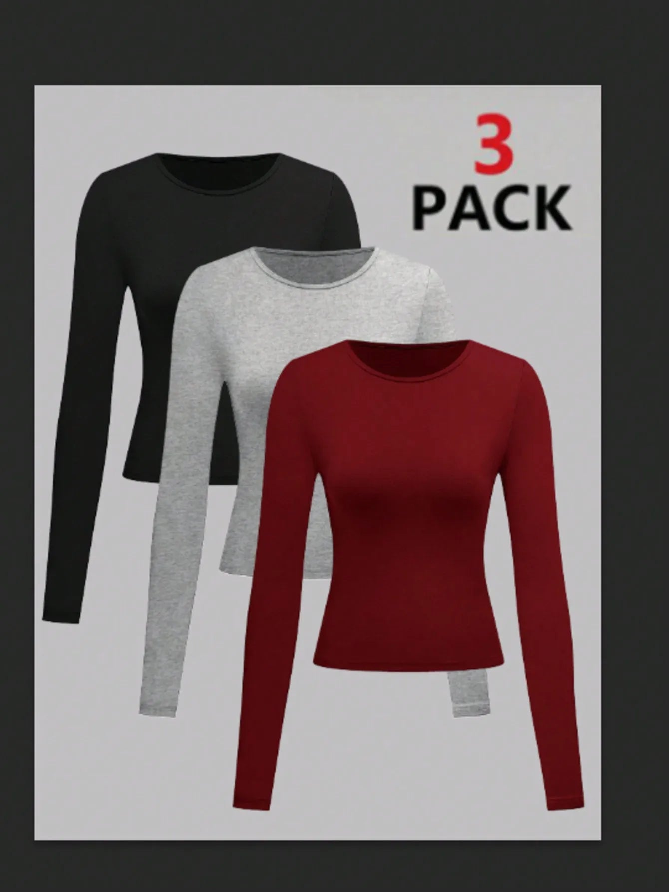 3PCS Women's Workout Tops 2025 Crop Gym Shirts Tight Compression Athletic Undershirts Summer Yoga Tee Set