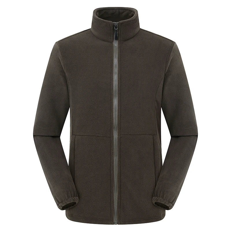 LNGXO Fleece Fabric Sweatshirts Softshell Hunting Hiking Polartec Jacket Men Women Coats Camping Outdoor Winter Fleece Jacket