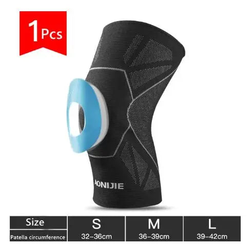 One Piece Protective Knee Brace Support Compression Sleeve Knee Pad Wrap Volleyball Kneepad For Arthritis Running