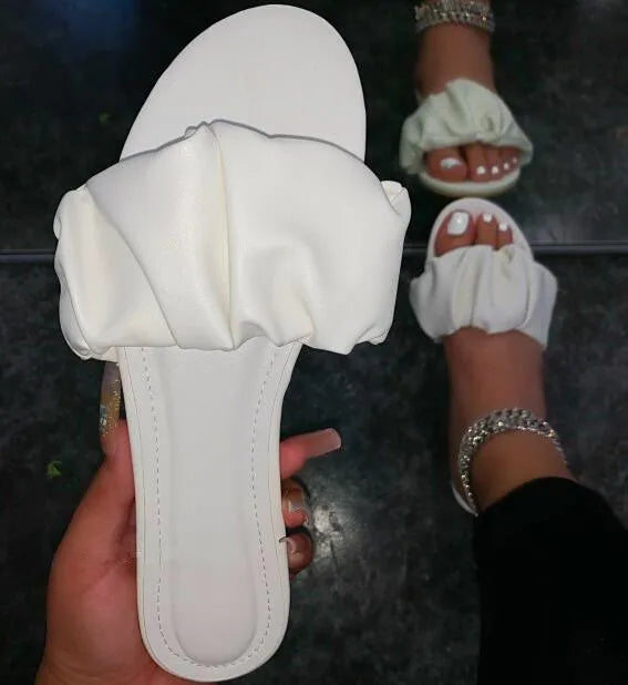 Luxury 2024 new women casual home durable sandals fold outdoor wild beach non-slip women flat ms slippers