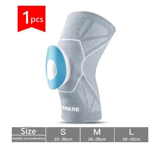 One Piece Protective Knee Brace Support Compression Sleeve Knee Pad Wrap Volleyball Kneepad For Arthritis Running